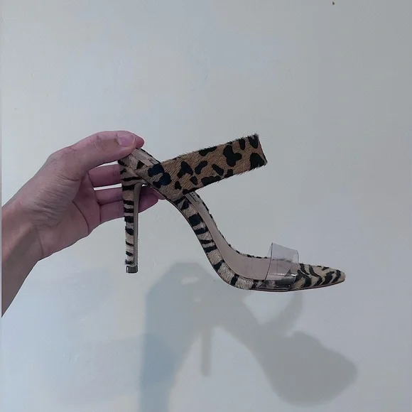 Steve Madden Cheetah Faux Fur Stilettos - Picture 1 of 4